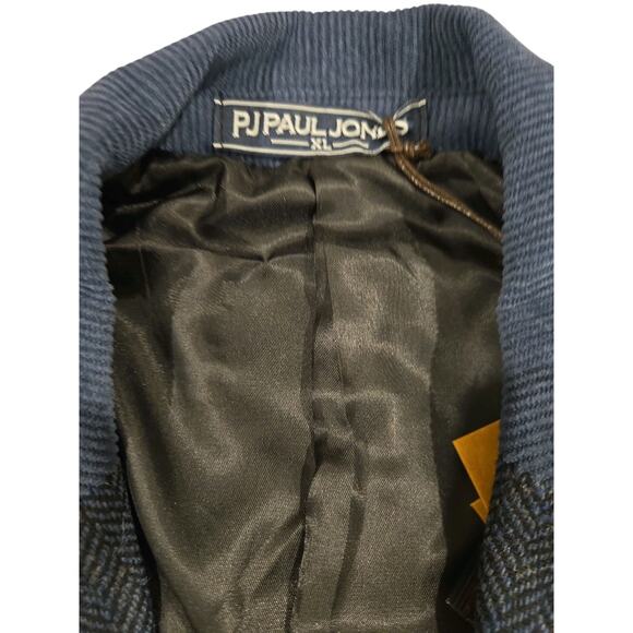 NWT PJ Jones Mens Herringbone Blazer Vintage Tweed Wool Blend Sport Coat Jacket - Picture 4 of 10